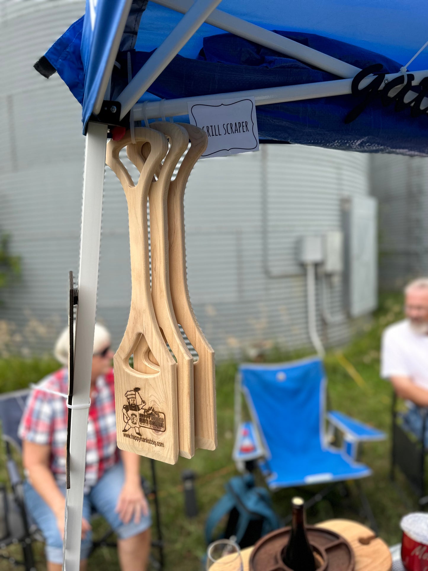 Wooden Grill Scraper and bottle opener